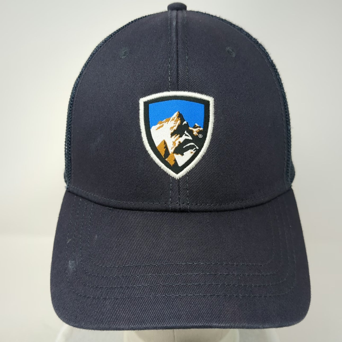 KÜHL Trucker Hat Blue One Size Mesh Back Mountain Patch Adjustable Snapback