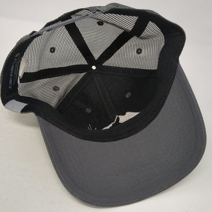 Carhartt Trucker Hat Gray One Size Mountain Idaho Holdings Mesh Back Snapback