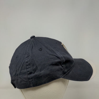 ABS Strapback Hat Blue One Size Embroidered Adjustable Cap America