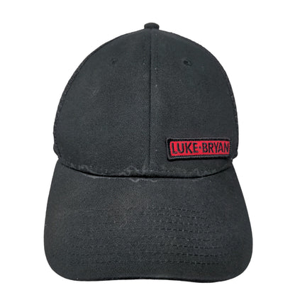 Luke Bryan Men's Snapback Mesh Back Hat Black Adjustable Embroidered Logo