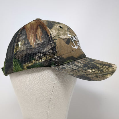 Outdoor Cap Baseball Cap Green OSFM Camo Mesh Anchor Engineering Strapback Hat