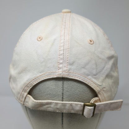Home Free Baseball Cap Beige One Size Here For It Embroidery Tie Dye Brim Hat