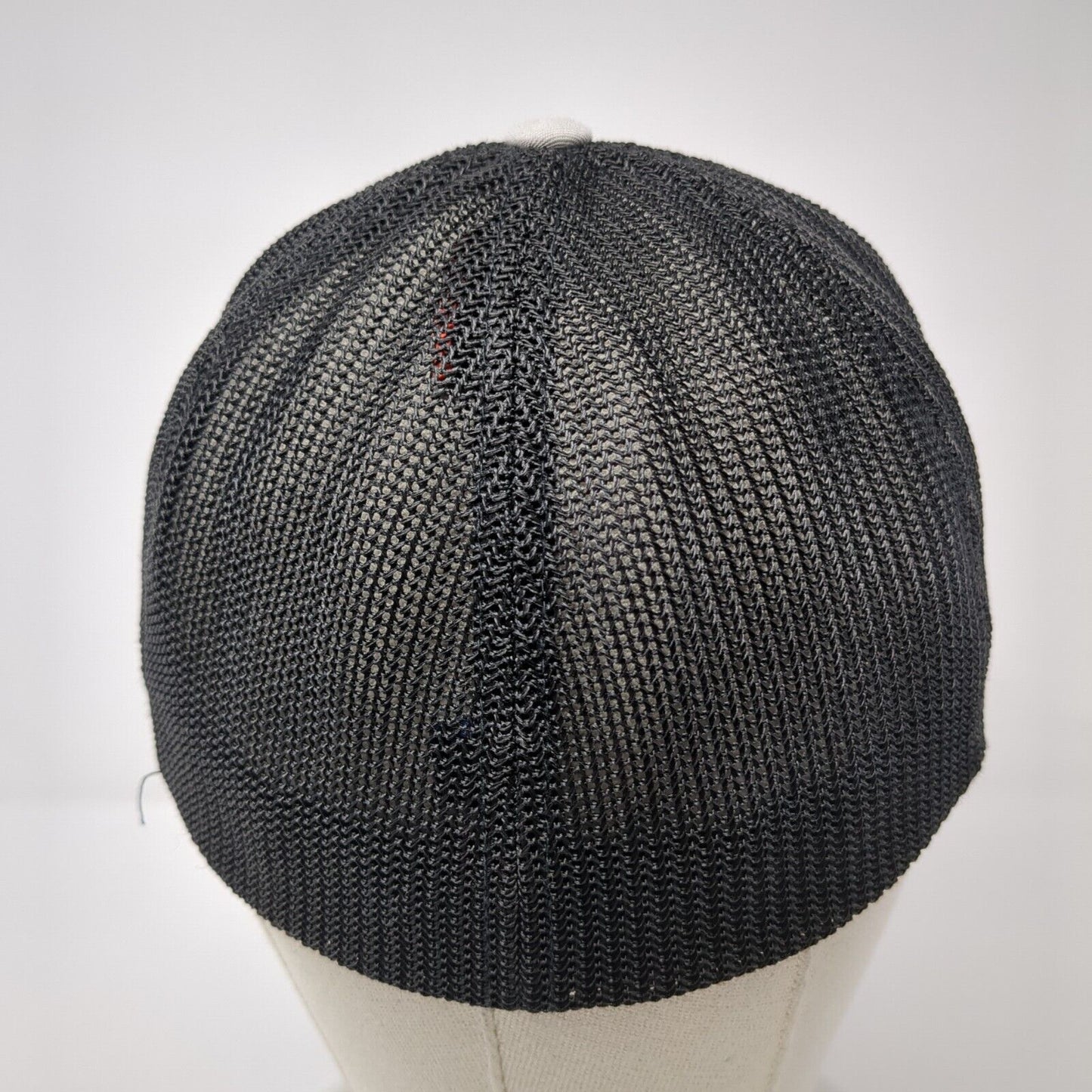 Wyoming Raised Fitted Trucker Hat Gray Large/XL Flexfit Port Authority