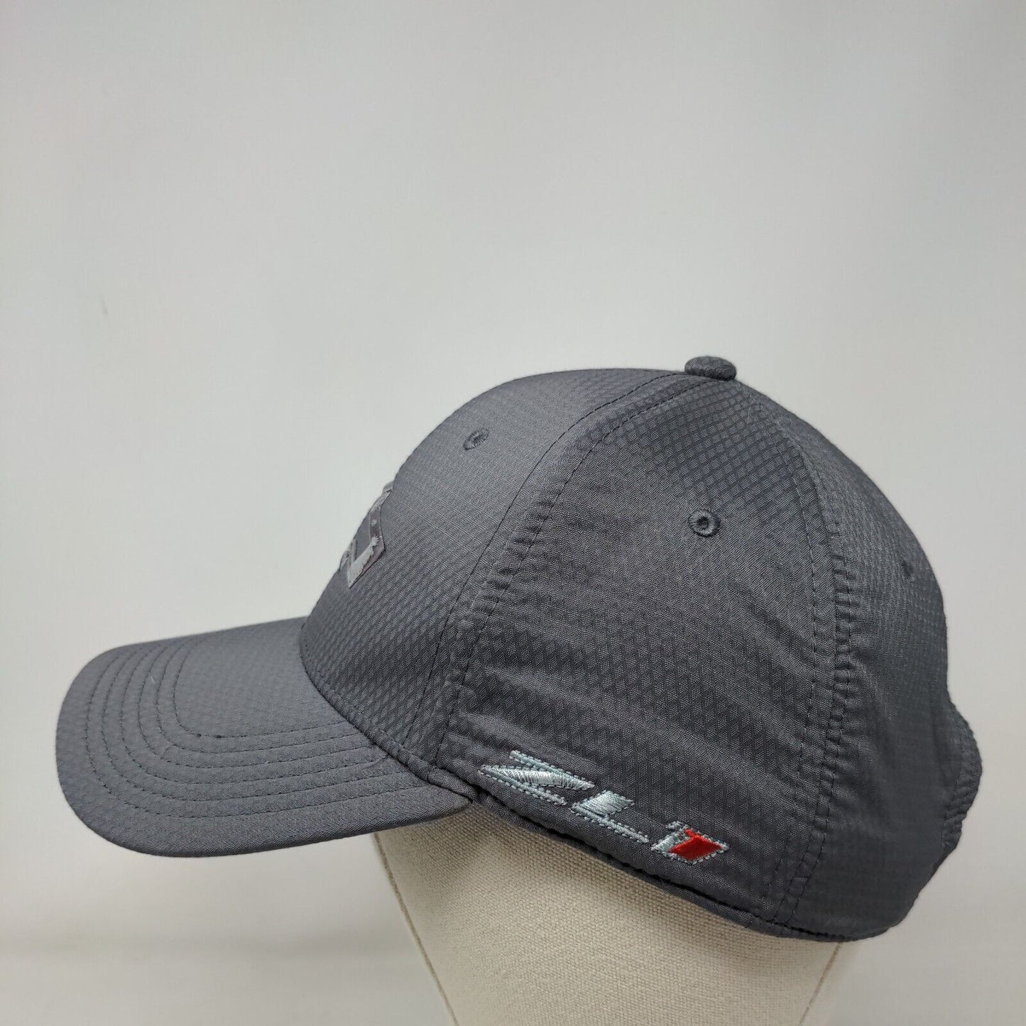 Chevrolet Racing Strapback Hat Gray OSFM Embroidered Cruisin Sports