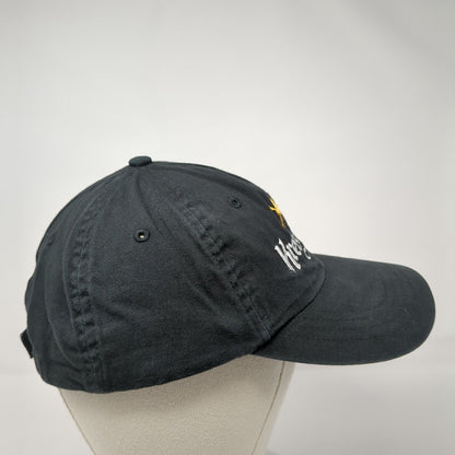 Kretschmar Strapback Hat Black One Size Adjustable Embroidered 6 Panel