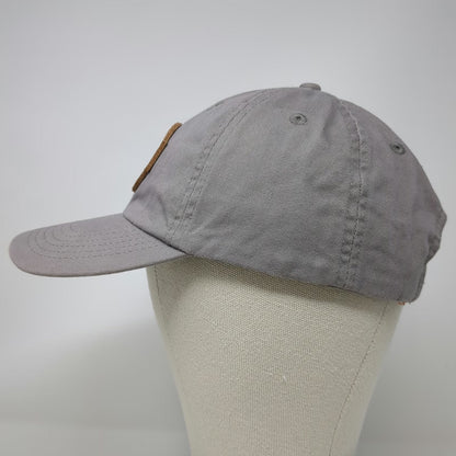 Gray One Size Baseball Cap High Mark Construction LLC Leather Patch Mountain Hat