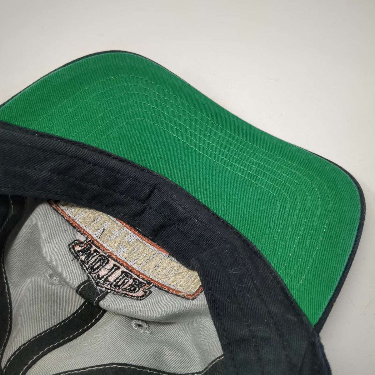 Harley-Davidson Baseball Cap Black One Size Side Patch Contrast Stitching Hat