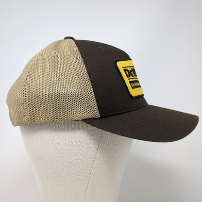 DeWalt Trucker Hat Brown One Size Mesh Back Snapback Flexfit Guaranteed Tough