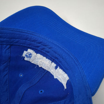 Sportsman Blue Cross of Idaho Mountain Logo Baseball Cap OSFM Hat Slideback Blue