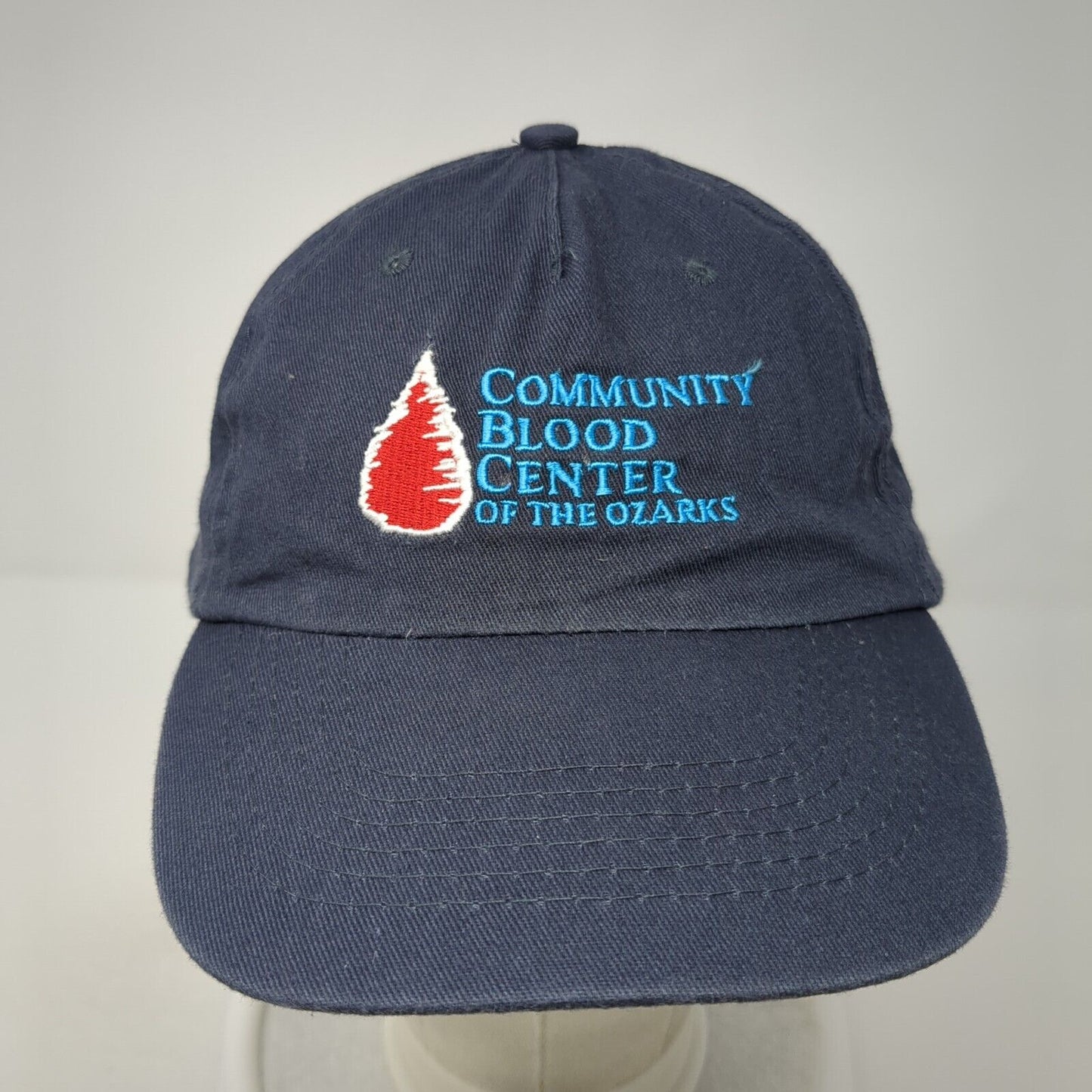 Community Blood Center of the Ozarks Strapback Hat Blue One Size Outdoor