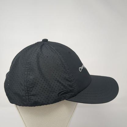 Osprey Meadows Snapback Hat Black One Size Adjustable Laser Cut Pukka