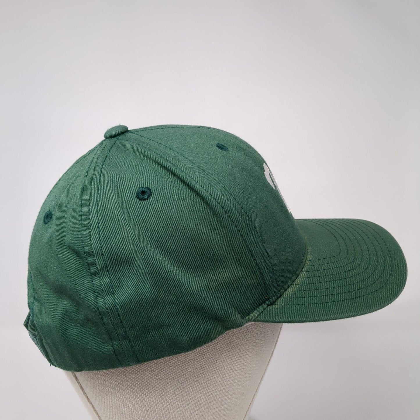 WV Strapback Hat Green One Size Adjustable Embroidered Pacific Headwear