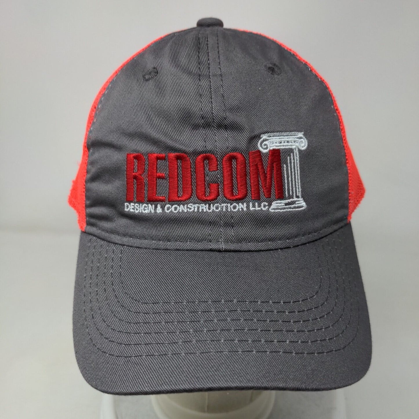 Redcom Design & Construction LLC Adult Strapback Trucker Hat Multi OS Mesh Back