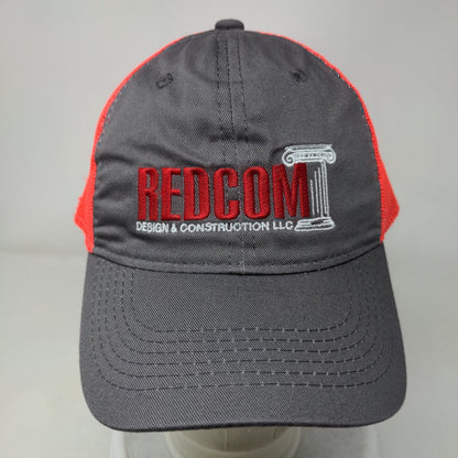 Redcom Design & Construction LLC Adult Strapback Trucker Hat Multi OS Mesh Back