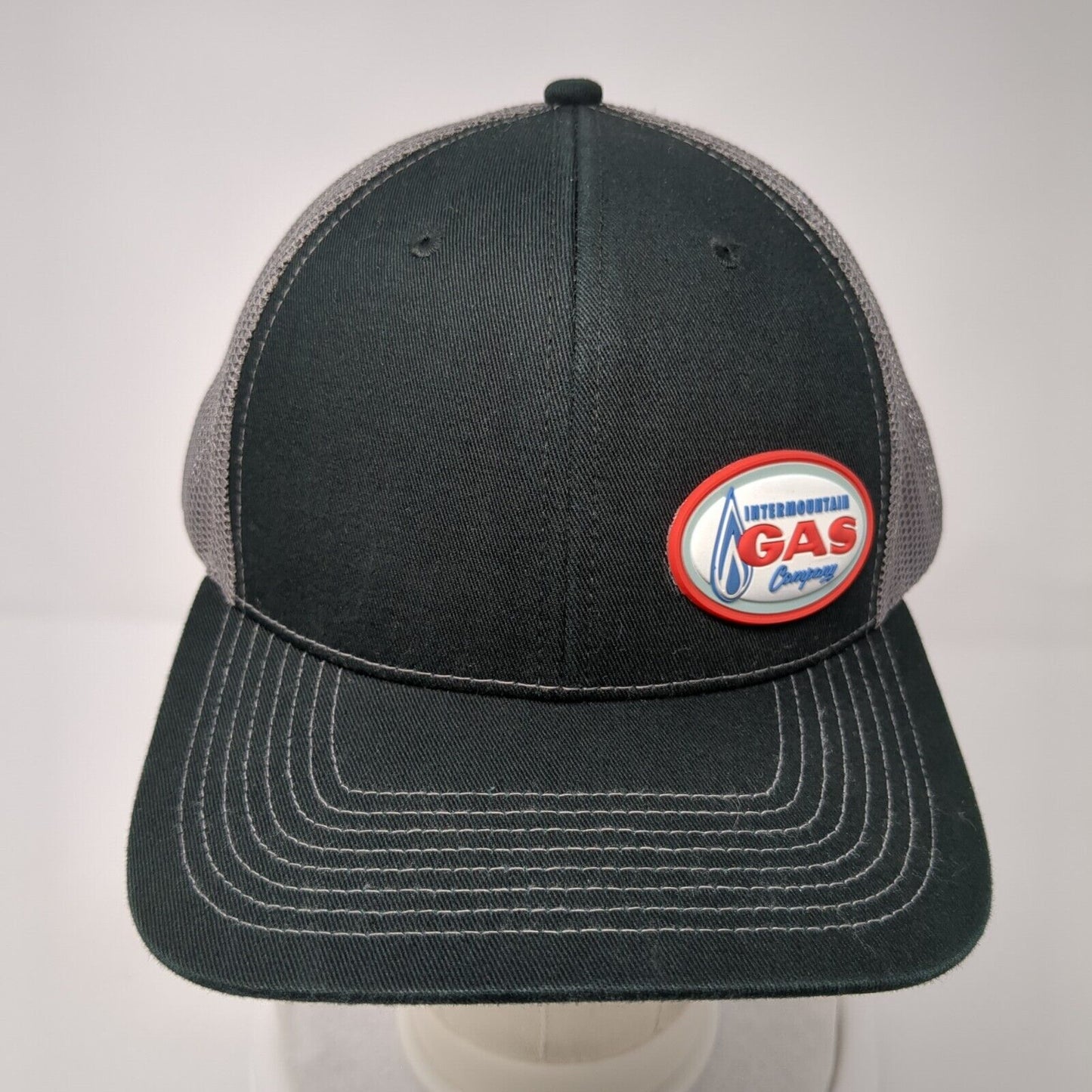 Intermountain Gas Company Snapback Trucker Hat Black One Size Mesh Back