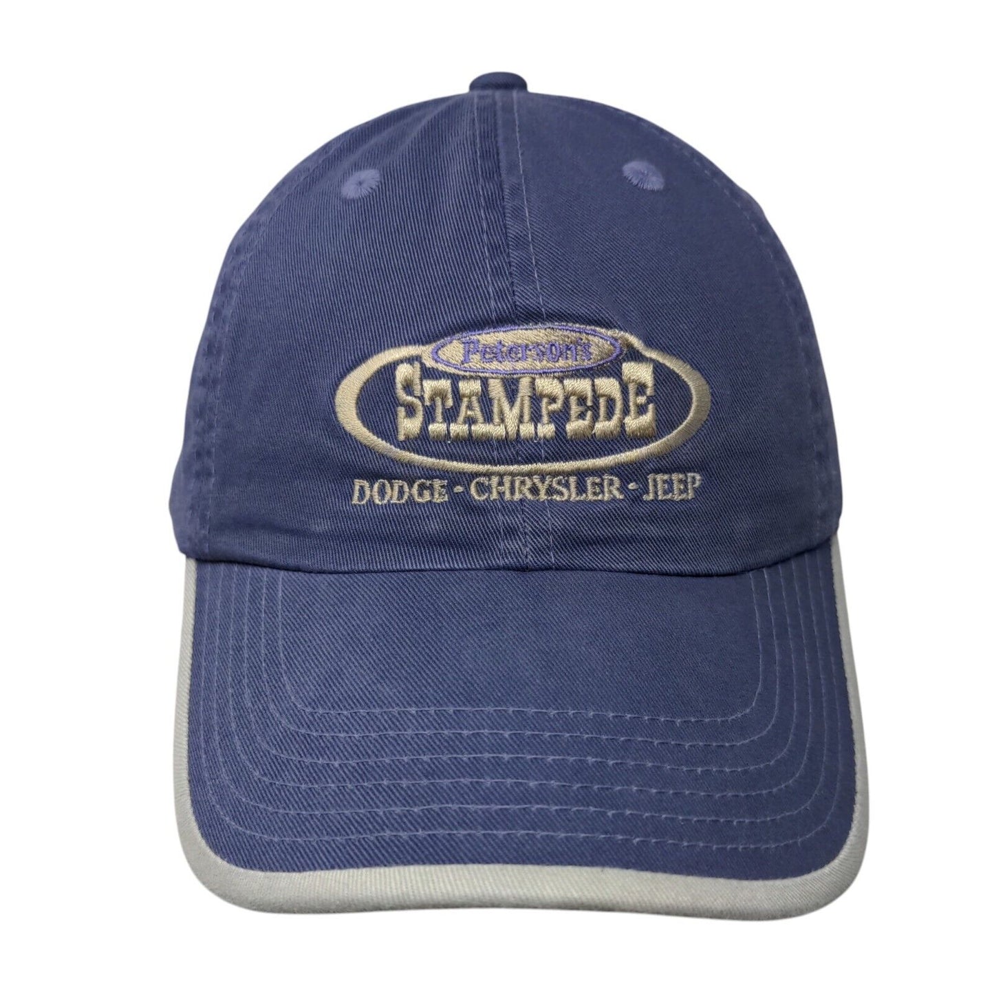 Peterson's Stampede Dodge Chrysler Jeep Slideback Hat Blue OS Port Authority