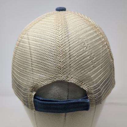 Surf Style Baseball Cap Blue One Size Beaches Be Crazy Mesh Strapback Patch Hat