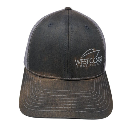 West Coast Boat Center Snapback Trucker Hat Black One Size Mesh Back
