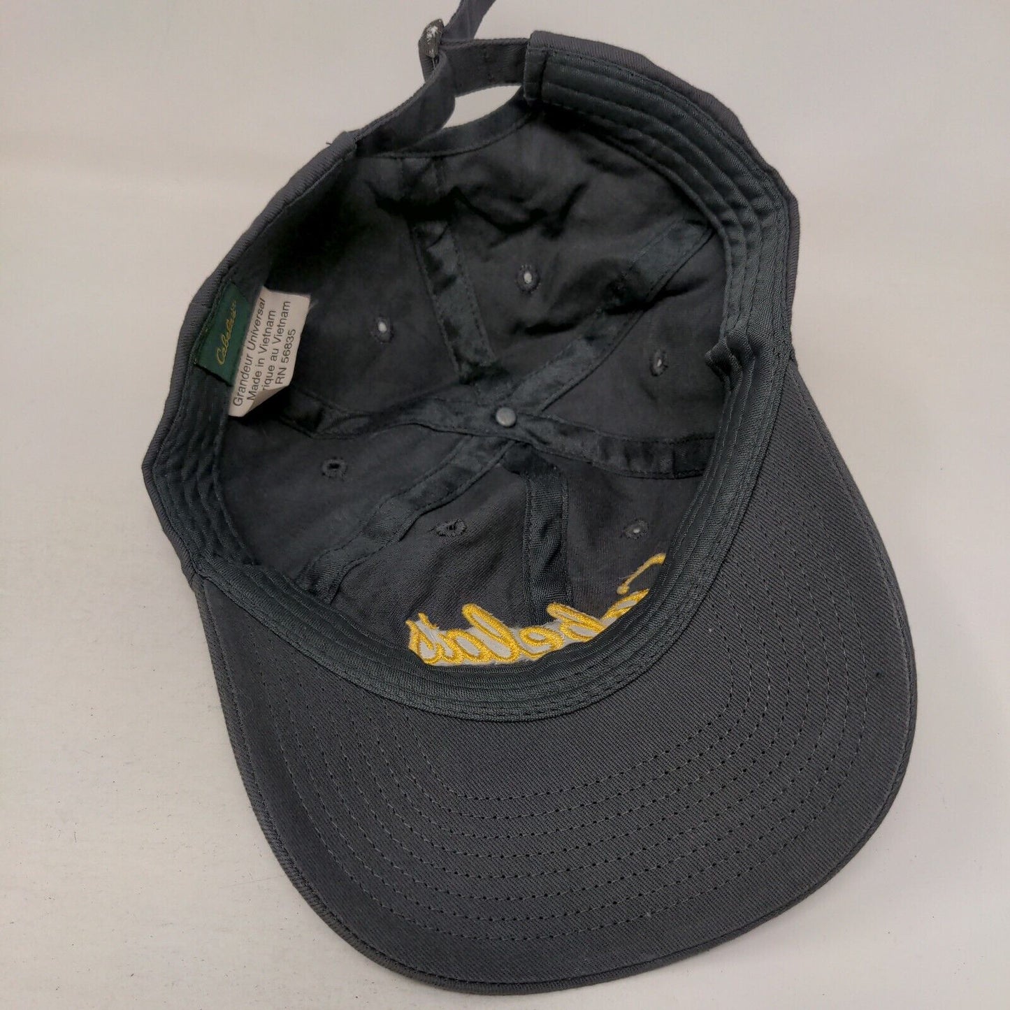 Cabela's Club Slideback Hat Gray OSFM Adjustable Embroidered Vented Holes