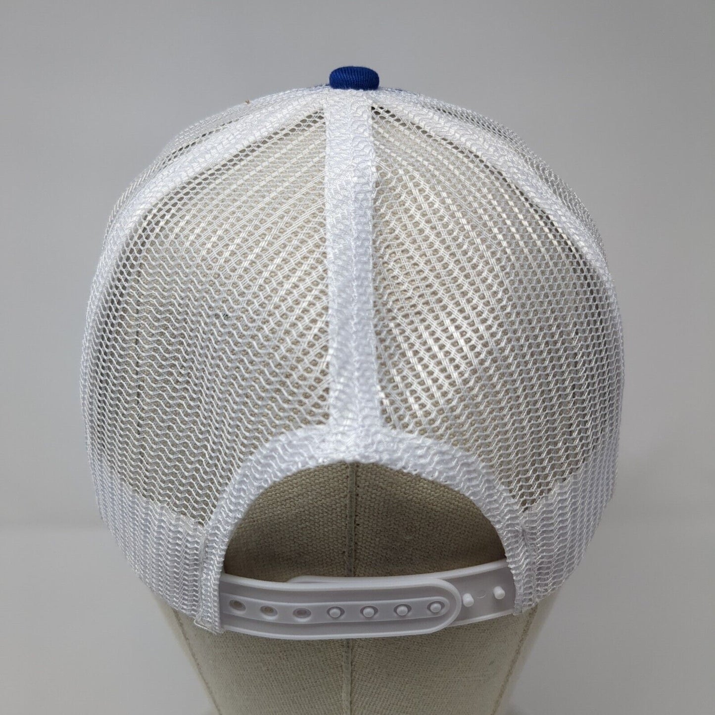 AFT Adams Family Tackle Snapback Trucker Hat Blue One Size Mesh Back