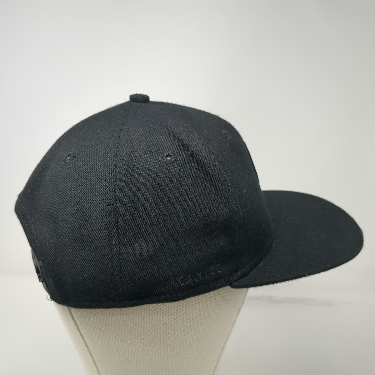 Yea.Nice Snapback Black One Size Hat Zebra Patch Flat Brim Structured 6-Panel