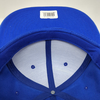 Decky Fitted Hat Blue Size 7 5/8 Lightweight Vented Holes 6 Panel Blank