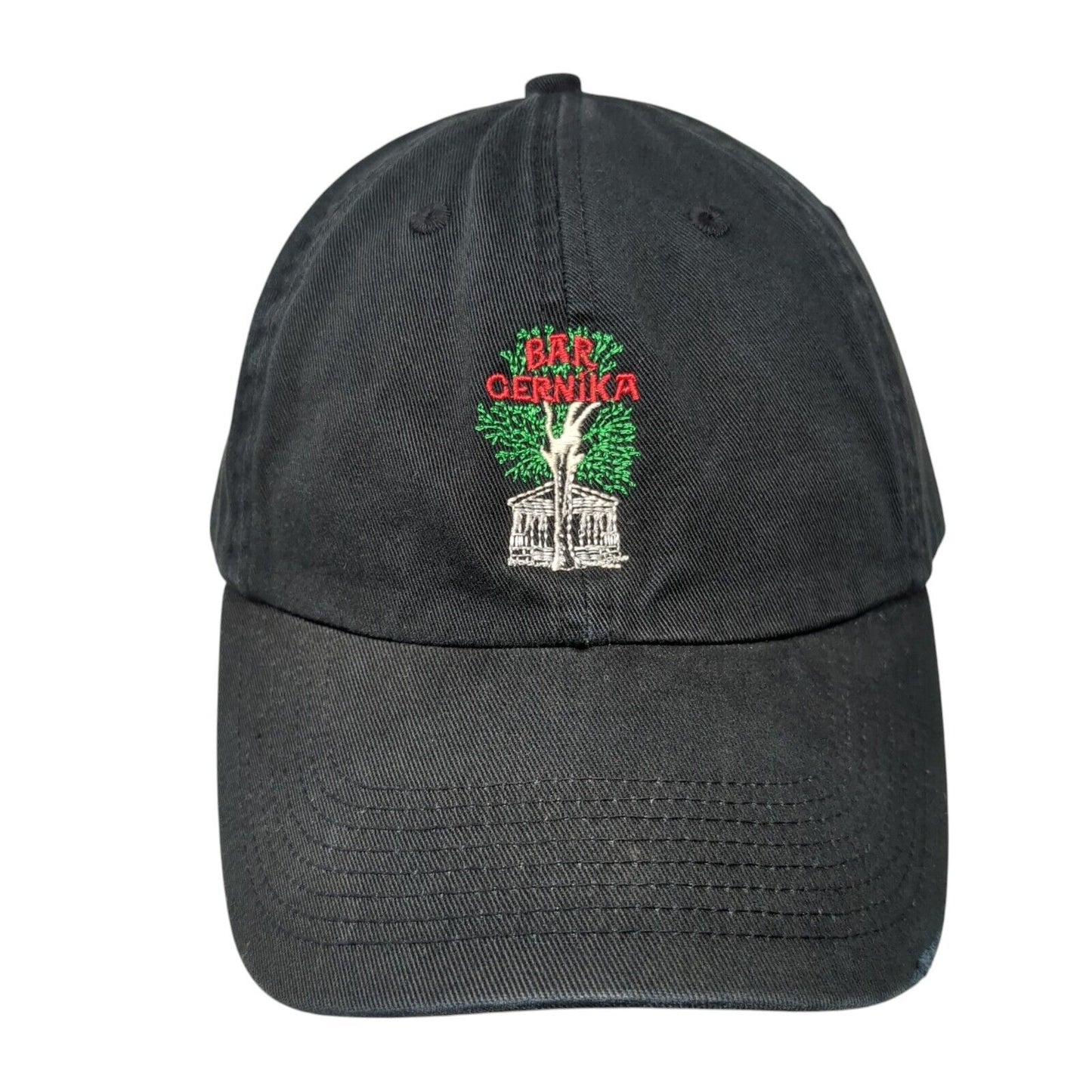 Bar Gernika Slideback Hat Black One Size Adjustable 6 Panel Fahrenheit