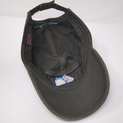 River Of No Return North Fork Idaho Cadet Army Cap Brown OS Adjustable Otto