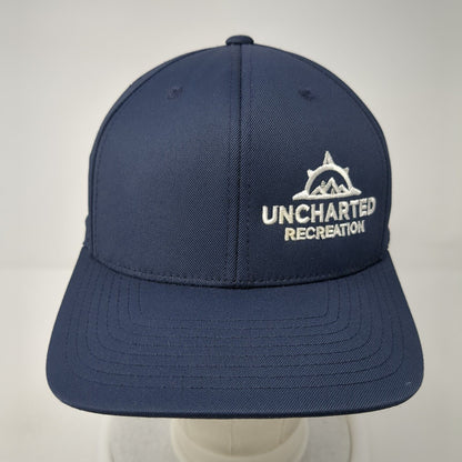 Uncharted Recreation Fitted Hat Blue S/M Embroidered 474F Pacific Headwear