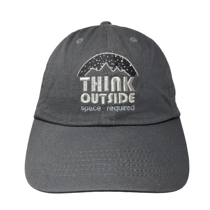 Think Outside Space Required Slideback Hat Gray One Size Embroidered