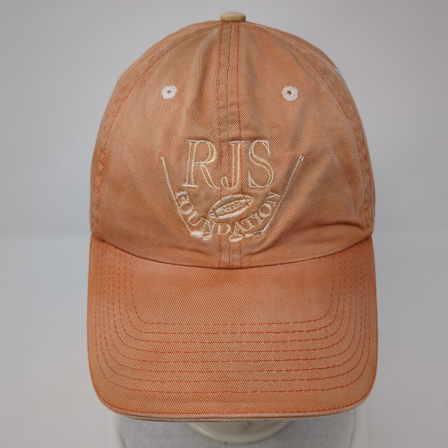 RJS Foundation Slideback Hat Orange One Size Embroidered Fahrenheit
