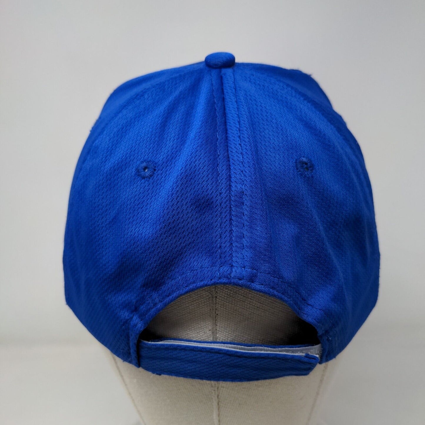 Unbranded Strapback Hat Blue One Size Adjustable Embroidered Vented Holes