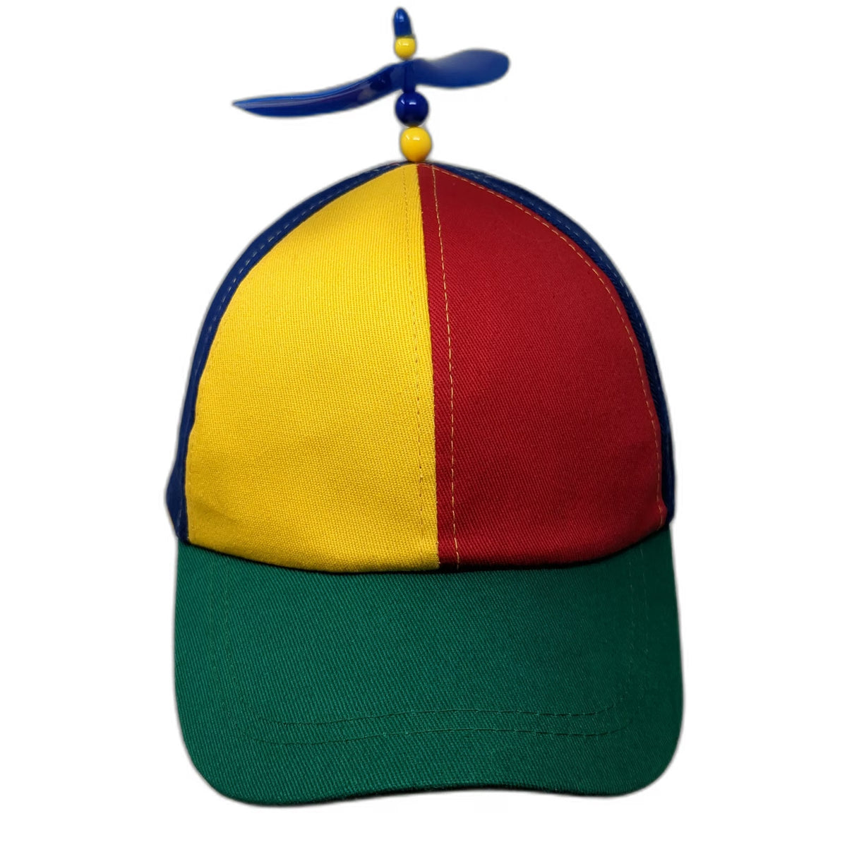 Aiermo Baseball Cap Red Yellow Blue Green One Size Propeller Hat Novelty Fun
