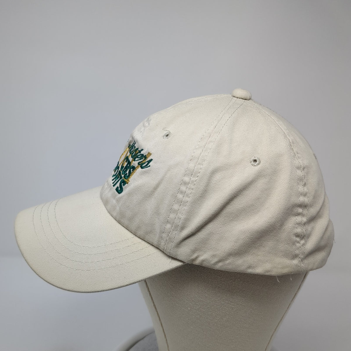 Vintage The Masters 2001 CBS Sports Slideback Hat Beige Vintage Y2K Golf