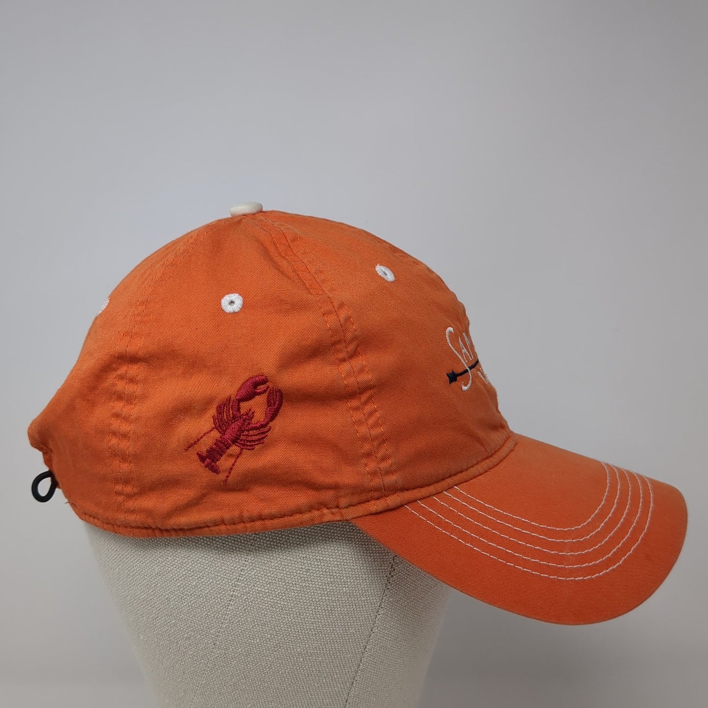 Samoset Resort Strapback Baseball Cap Orange OS Adjustable Classic Cut Ahead