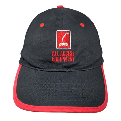 All Access Equipment Strapback Hat Black OSFA Embroidered 6 Panel Hit Wear