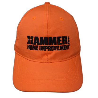 Orange Baseball Cap One Size Hammer & Co Home Improvement Logo Strapback Hat
