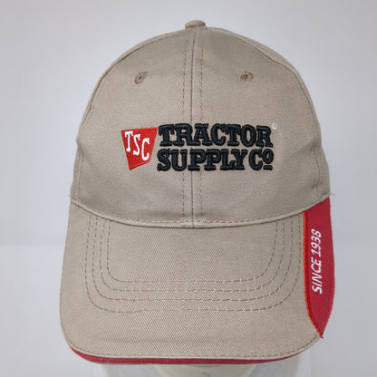 Tractor Supply Co Since 1938 Slideback Hat Tan OS Adjustable Embroidered Cotton