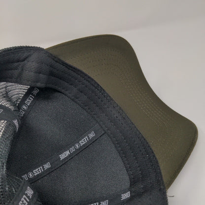 Unbranded Snapback Mesh Back Trucker Hat Brown S/M One Less Do More