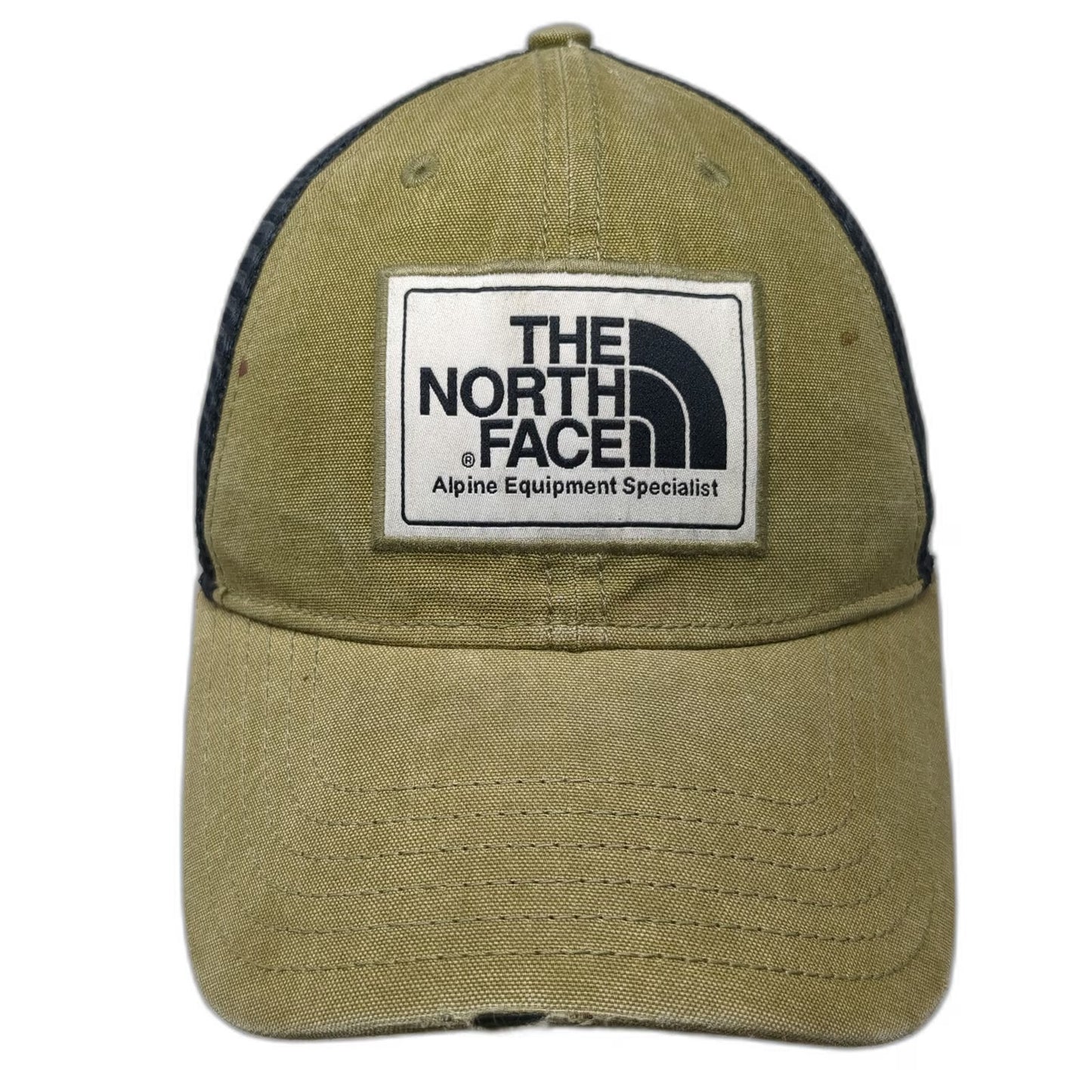 The North Face Trucker Hat Green One Size Mesh Snapback Alpine Equipment Patch