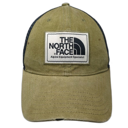 The North Face Trucker Hat Green One Size Mesh Snapback Alpine Equipment Patch