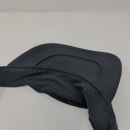 Nike Strapback Sun Visor Hat Black OSFA Adjustable Swoosh Just Do It Dri-Fit