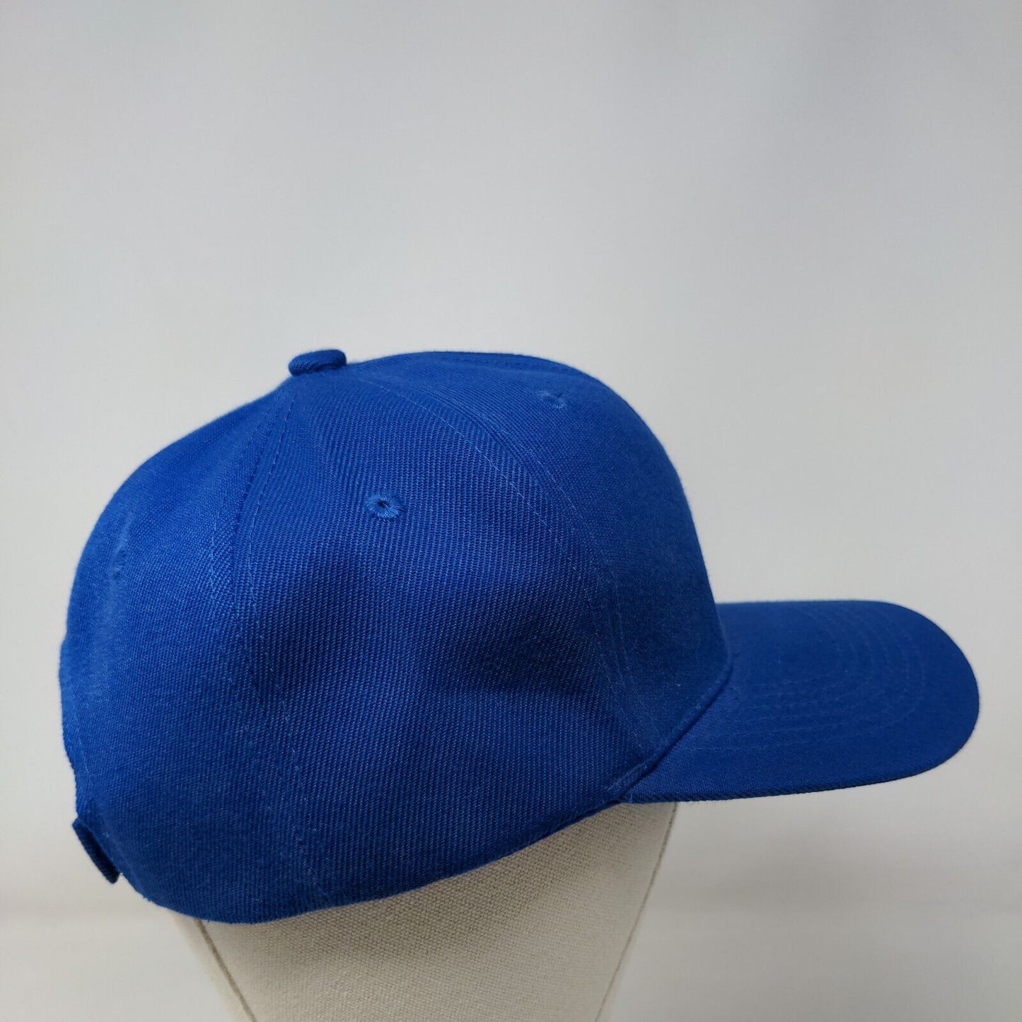 Unbranded Strapback Hat Blue One Size Solid Blank Adjustable 6 Panel