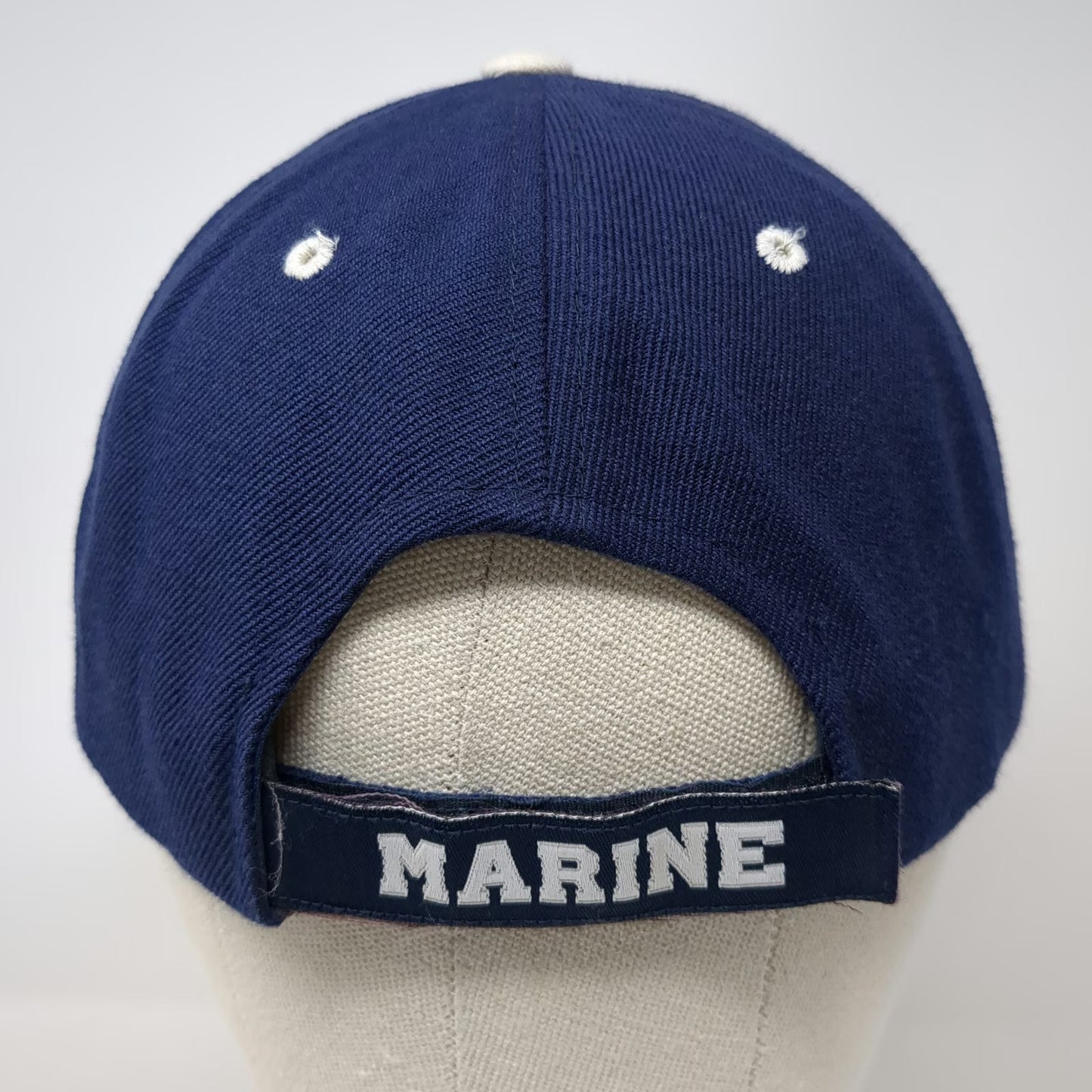 Hosanna U.S. Marine Veteran EGA Logo Blue Hat One Size Baseball Cap Eagle Globe