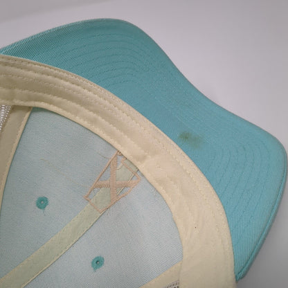 The South Snapback Mesh Back Trucker Hat Blue One Size Adjustable