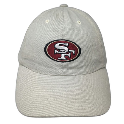 San Francisco 49ers NFL Beige One Size Cap Adjustable Strapback Embroidered Hat
