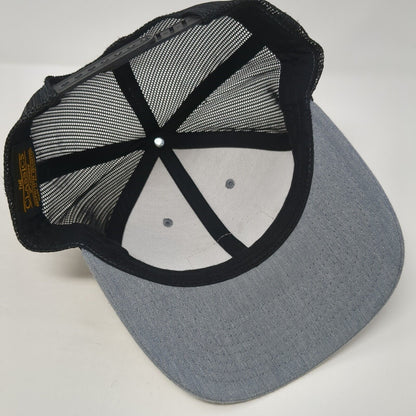 Follow The Deal Investments Snapback Trucker Hat Gray One Size Mesh Back