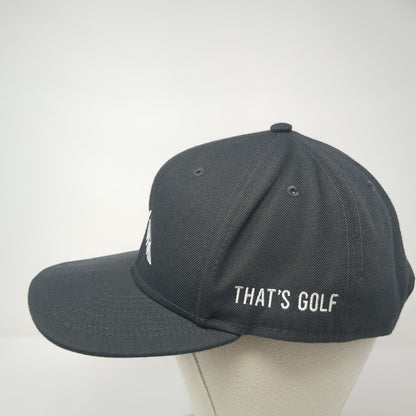 New Era Snapback Hat Gray One Size Embroidered Logo That's Golf 6 Panel