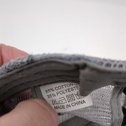 Unbranded Strapback Trucker Hat Gray One Size Mesh Back Ponytail