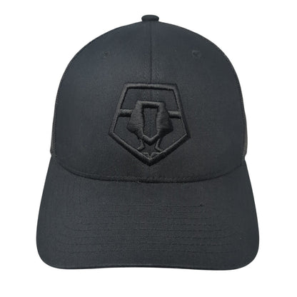 The Classics Yupoong Snapback Trucker Hat Black One Size Embroidered